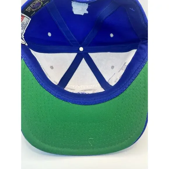 Vintage Detroit Lions Big Logo Snapback Hat NFL Tri Power Cap Embroidered